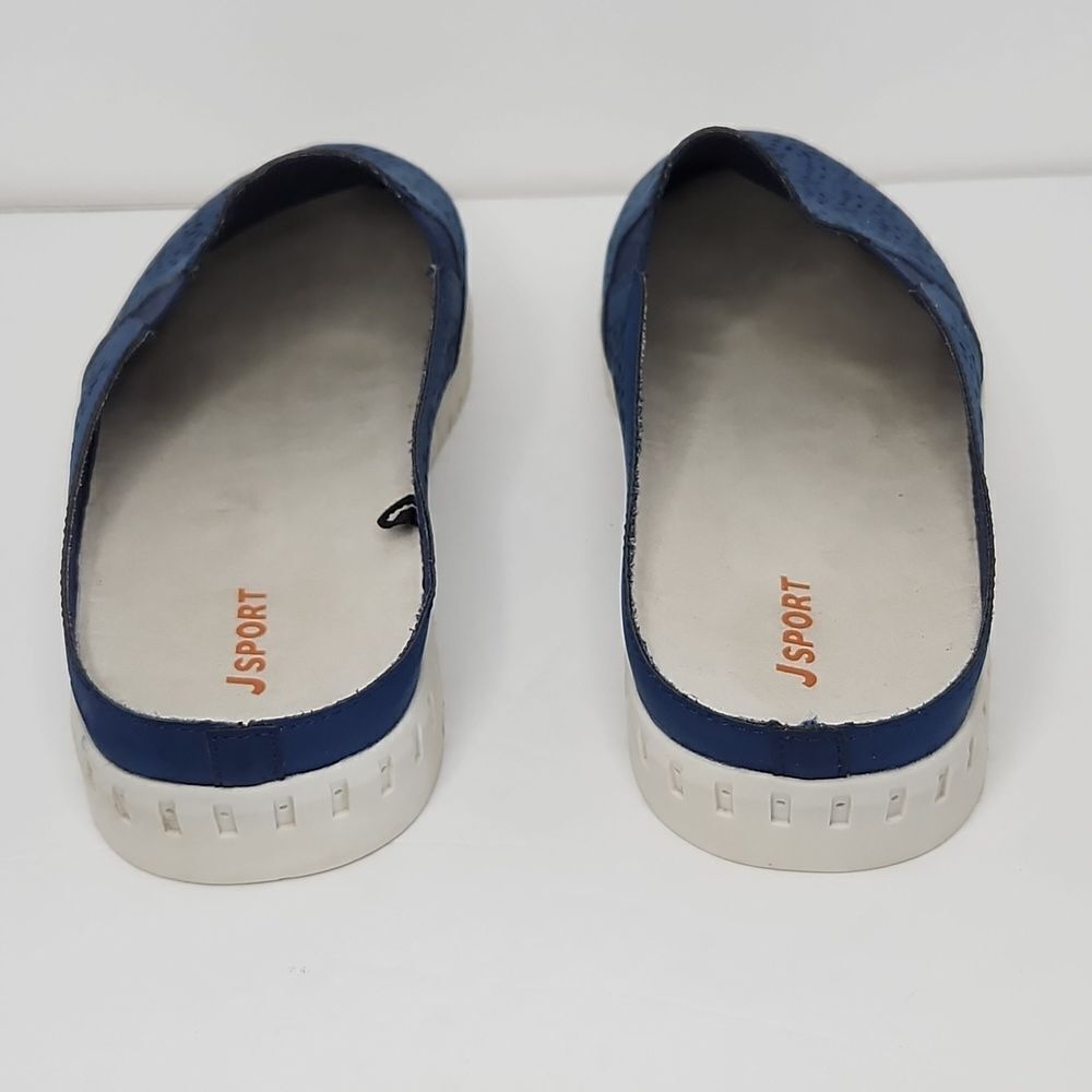 J- sport slip-on floral laser cut out mule shoes - Picture 4 of 8